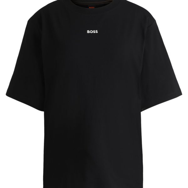 Hugo Boss T-shirt en jersey de coton avec logo imprimé