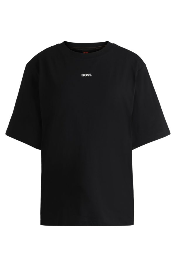 Hugo Boss T-shirt en jersey de coton avec logo imprimé