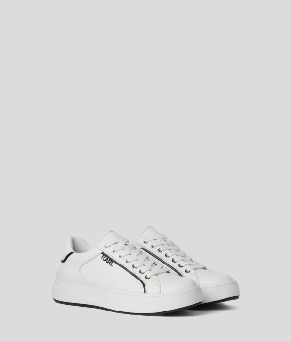 Karl Lagerfeld, Baskets En Cuir Kronos, Homme, Blanc, Taille: L44 Karl Lagerfeld