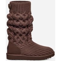 UGG Botte Classic Cardi en maille torsadée in Brown, Taille 37, Cuir