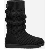 UGG Botte Classic Cardi en maille torsadée in Black, Taille 43, Cuir