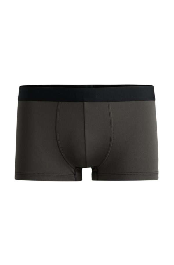 Hugo Boss Boxer court à la coupe Regular Rise en piqué brillant avec taille logotée
