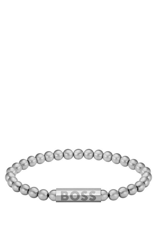 Hugo Boss Bracelet chaîne argentée avec fermoir logoté