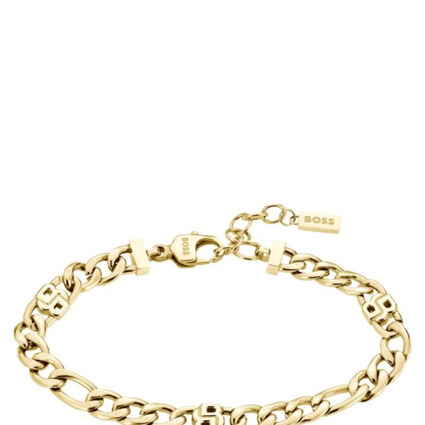 Hugo Boss Bracelet doré à monogrammes double B