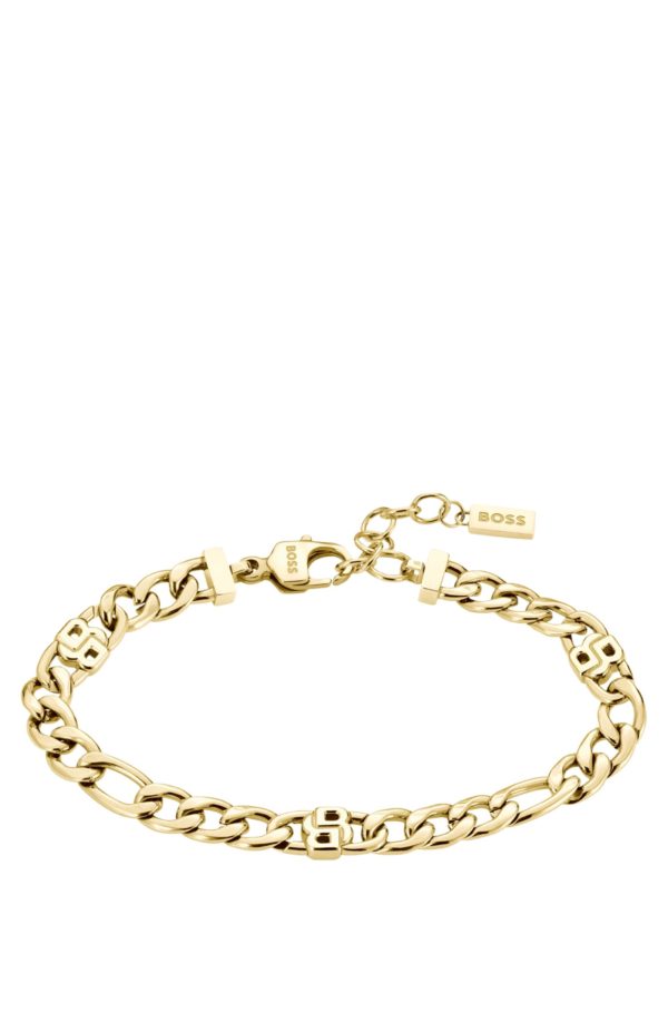 Hugo Boss Bracelet doré à monogrammes double B