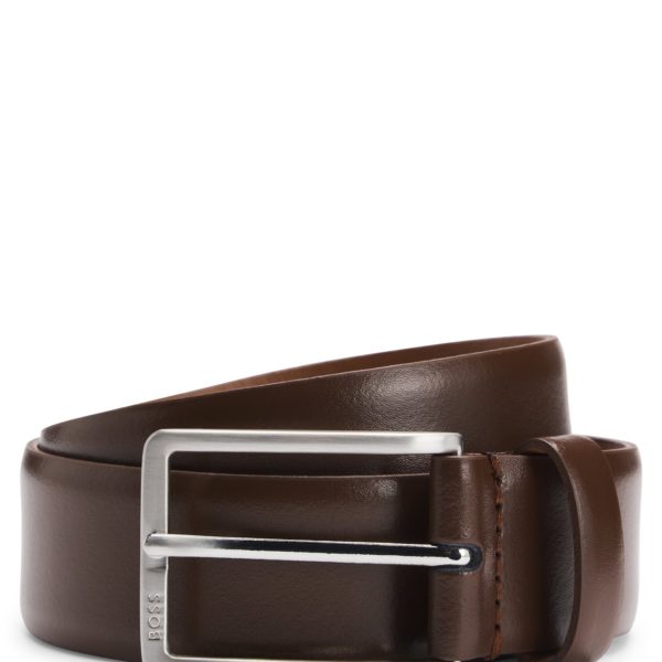 Hugo Boss Ceinture en cuir italien avec boucle à logo gravé