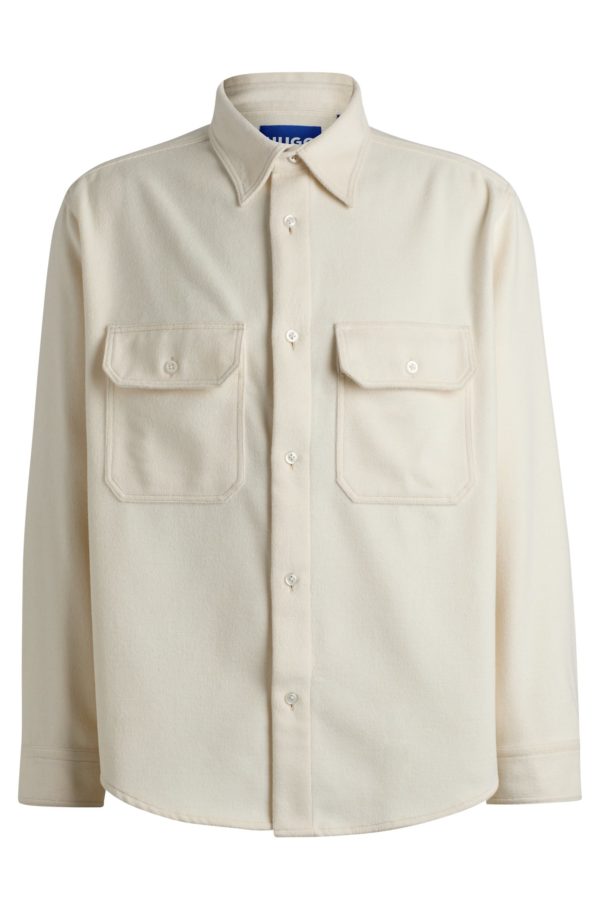 Hugo Boss Chemise Oversize en flanelle brossée