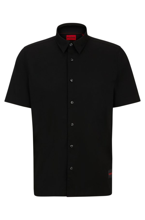 Hugo Boss Chemise Relaxed en toile de coton stretch