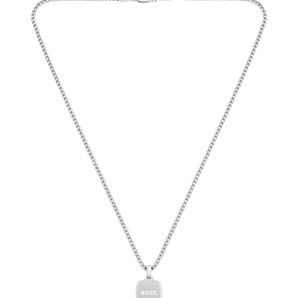 Hugo Boss Collier chaîne avec pendentif réversible