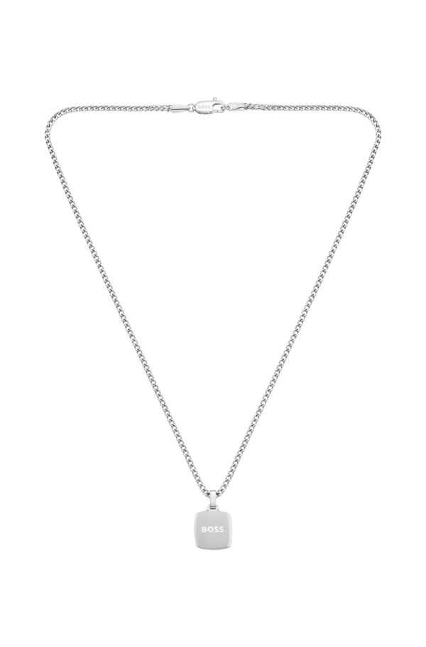Hugo Boss Collier chaîne avec pendentif réversible