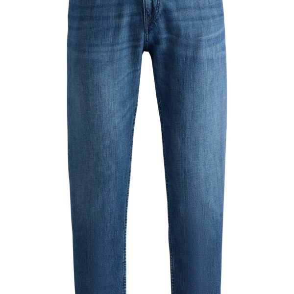 Hugo Boss Jean Regular bleu en denim stretch mécanique