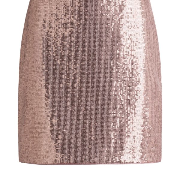 Hugo Boss Jupe courte à sequins et tirette de fermeture éclair à monogramme