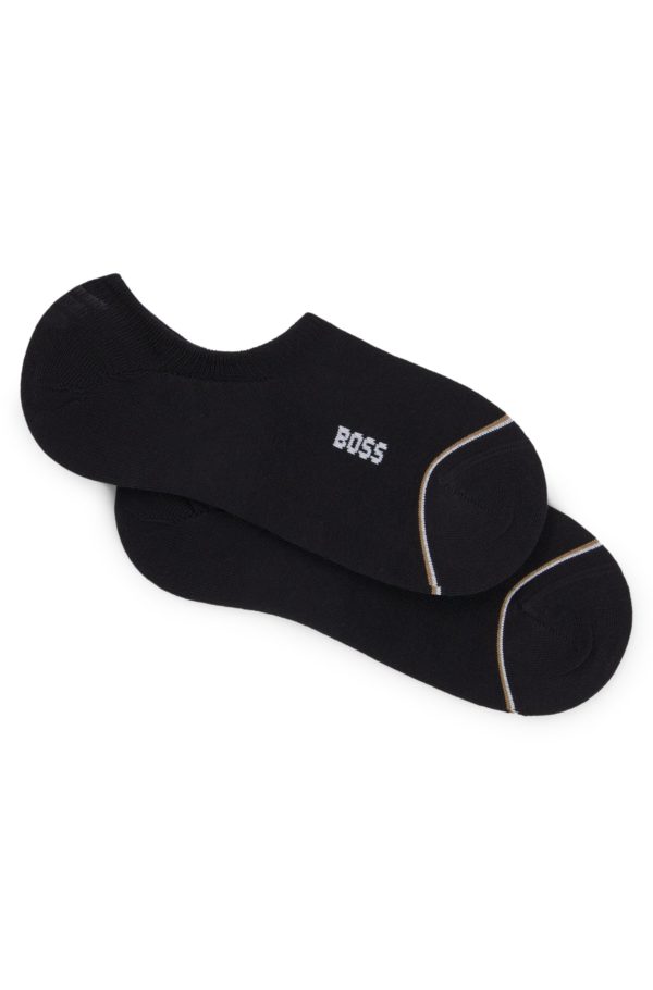 Hugo Boss Lot de deux paires de chaussettes longueur cheville avec logo