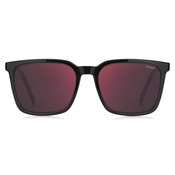 Lunettes de soleil grises avec branches texturées – Hugo Boss