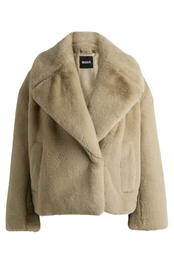 Hugo Boss Manteau court en peluche rembourrée