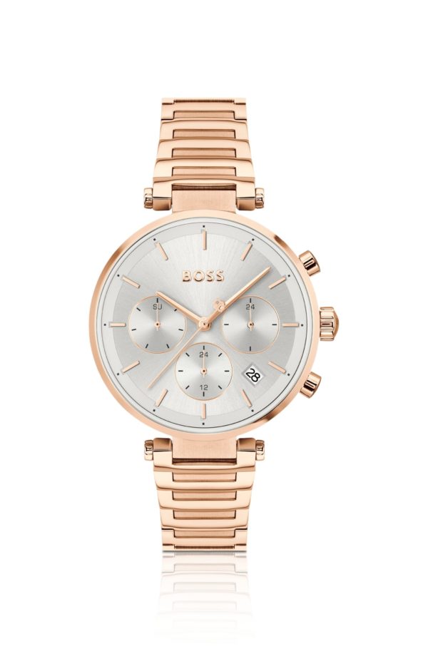 Hugo Boss Montre dorée avec boîtier en T