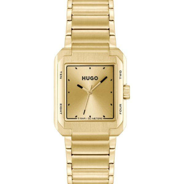 Hugo Boss Montre dorée avec bracelet à maillons
