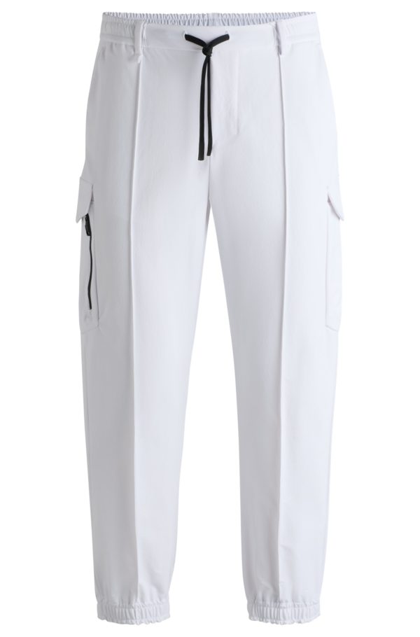 Hugo Boss Pantalon cargo en tissu stretch déperlant