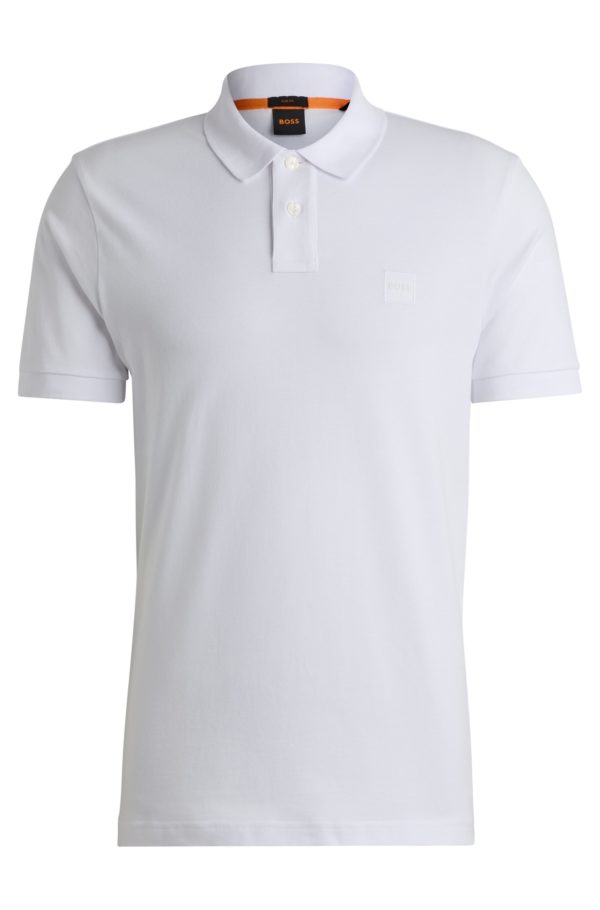 Hugo Boss Polo Slim en coton stretch à patch logoté