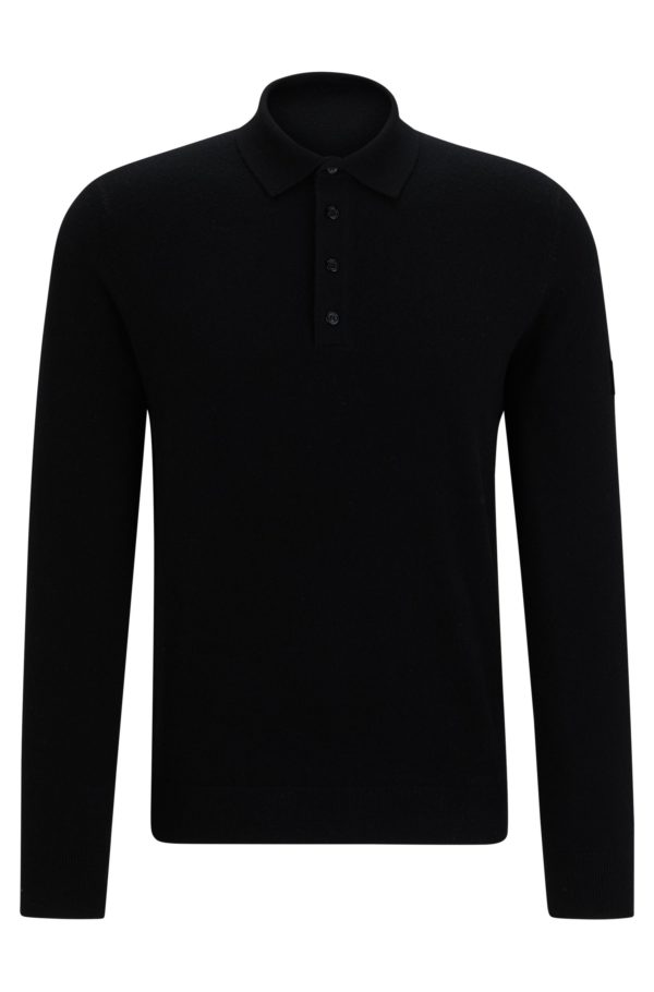 Hugo Boss Polo d’équitation en maille de coton mélangé à du cachemire