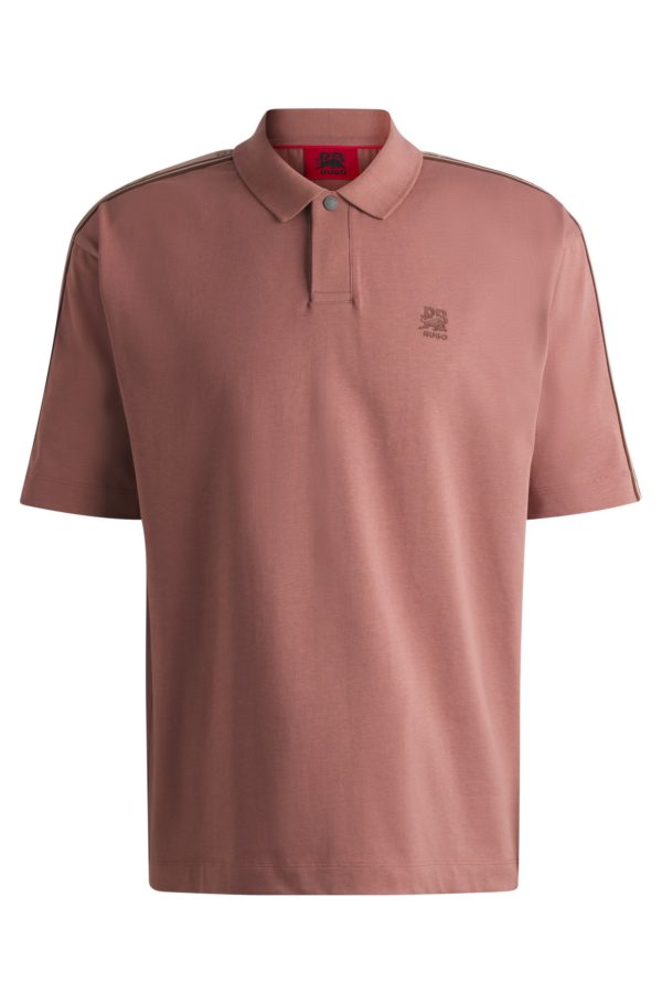 Hugo Boss Polo en coton HUGO x RB avec bande logotée