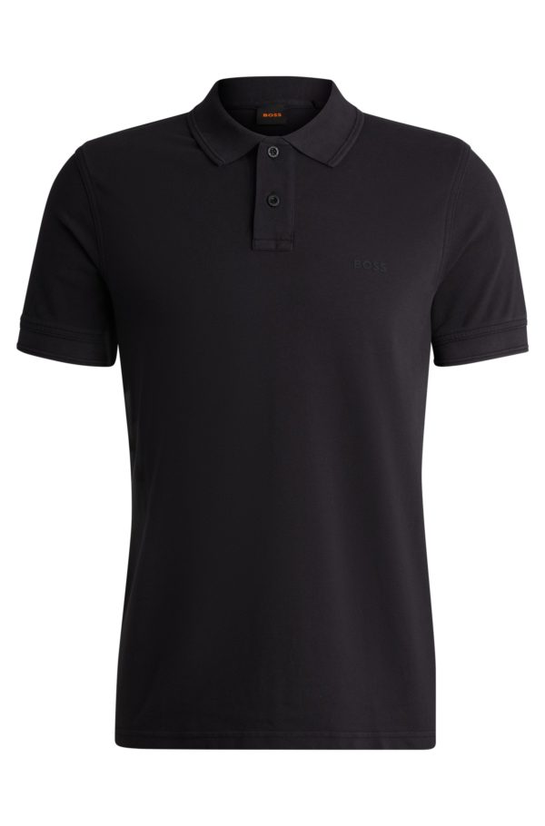 Hugo Boss Polo en piqué de coton avec logo imprimé
