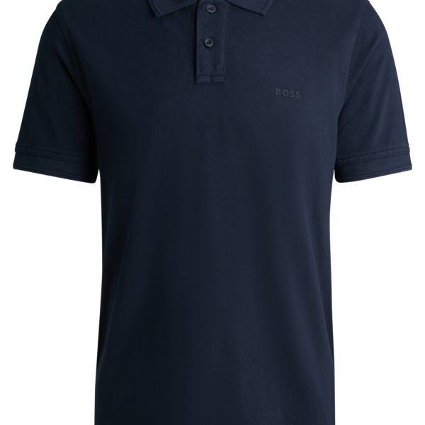 Hugo Boss Polo en piqué de coton avec logo imprimé