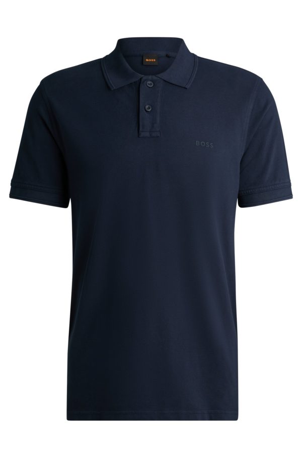Hugo Boss Polo en piqué de coton avec logo imprimé