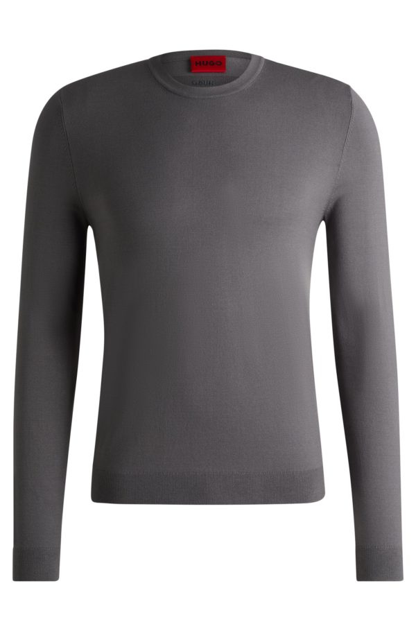 Hugo Boss Pull Slim à col rond en fils doux