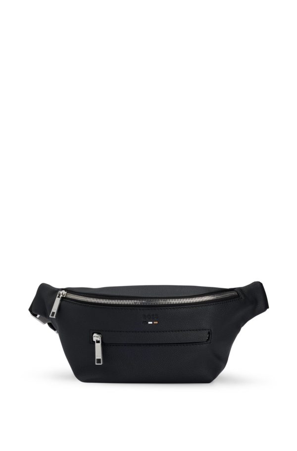 Hugo Boss Sac ceinture en similicuir grainé à logo embossé