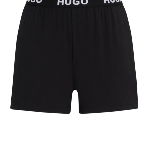 Hugo Boss Short de pyjama en jersey stretch avec taille logotée