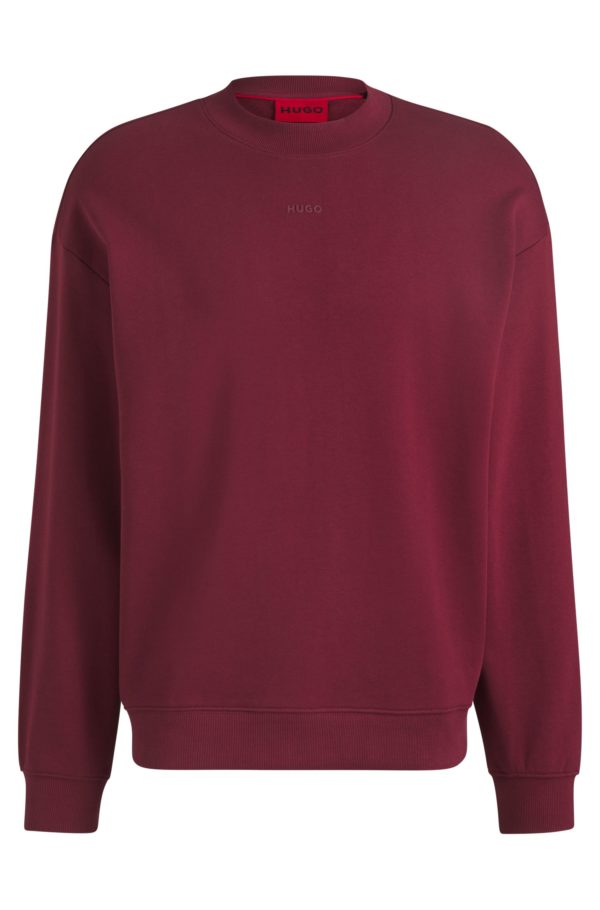 Hugo Boss Sweat Relaxed en molleton de coton à logo imprimé