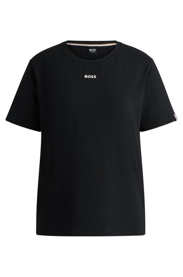 Hugo Boss T-shirt de pyjama en jersey de coton stretch à logo imprimé