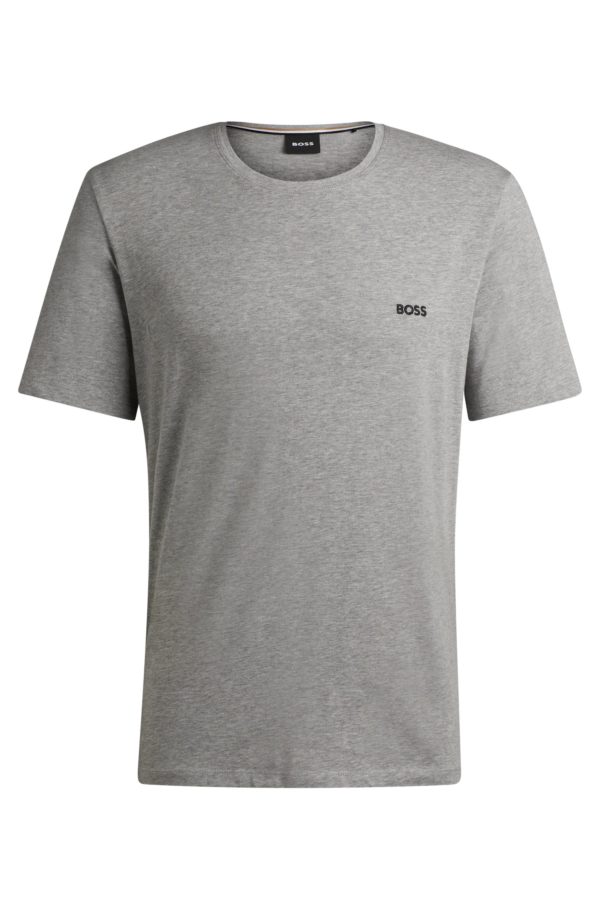 Hugo Boss T-shirt en coton stretch à logo brodé