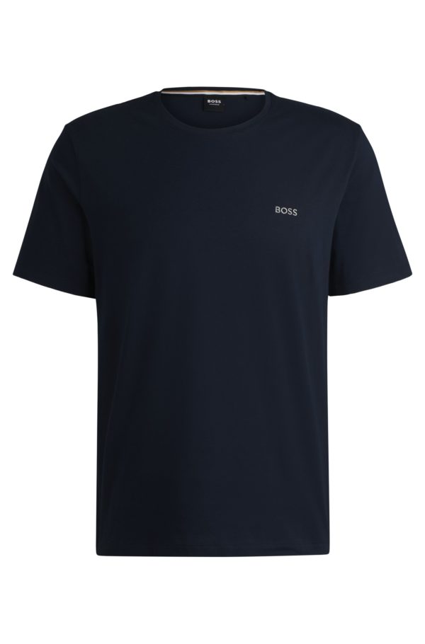 Hugo Boss T-shirt en coton stretch à logo brodé