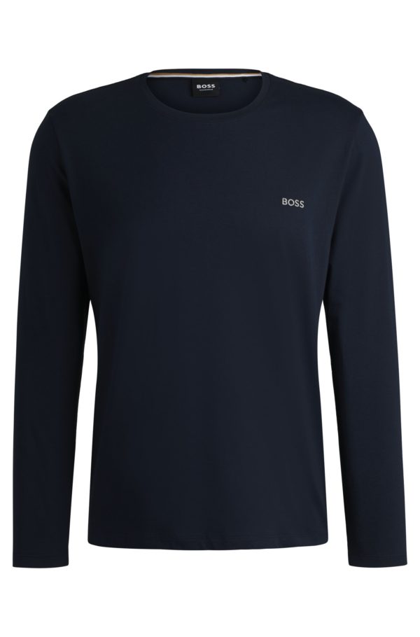 Hugo Boss T-shirt en coton stretch à logo brodé