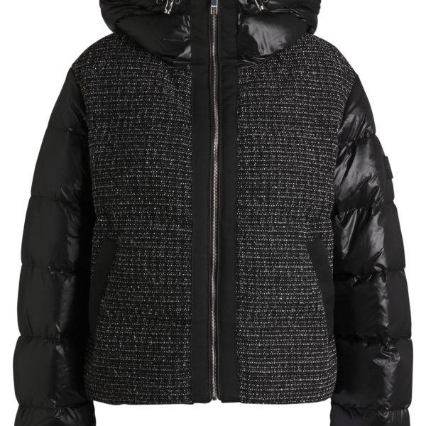 Hugo Boss Veste hybride à empiècements en tweed