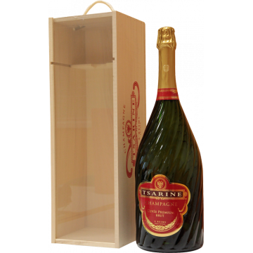 Champagne Tsarine - Cuvée Premium Brut - Jéroboam - Caisse Bois
