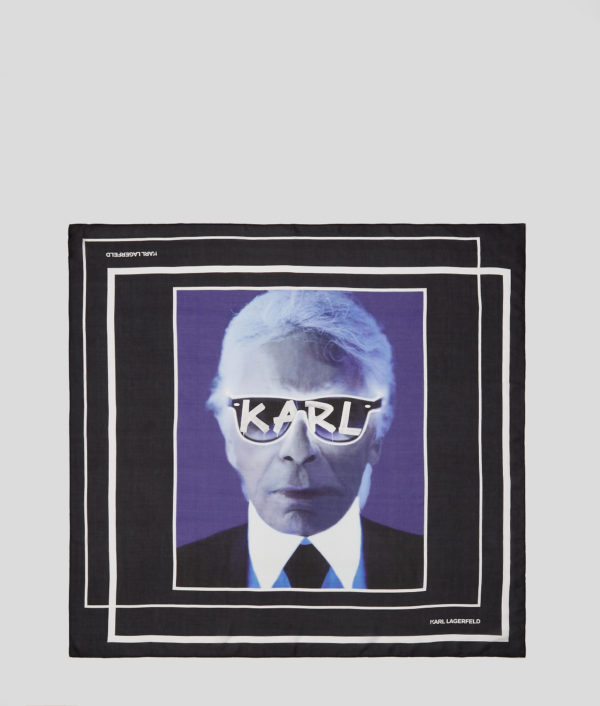 Karl Lagerfeld, Foulard Karl Series , Femme, Noir, Taille: X00 Karl Lagerfeld