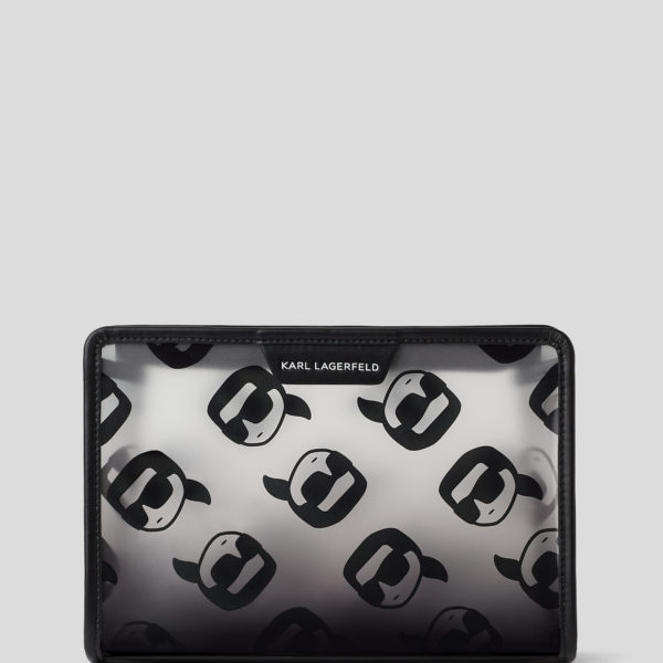 Karl Lagerfeld, Pochette De Plage Ikon, Femme, Clair / noir, Taille: X00 Karl Lagerfeld