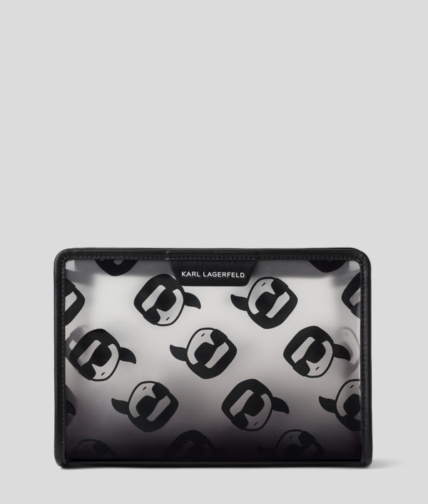 Karl Lagerfeld, Pochette De Plage Ikon, Femme, Clair / noir, Taille: X00 Karl Lagerfeld