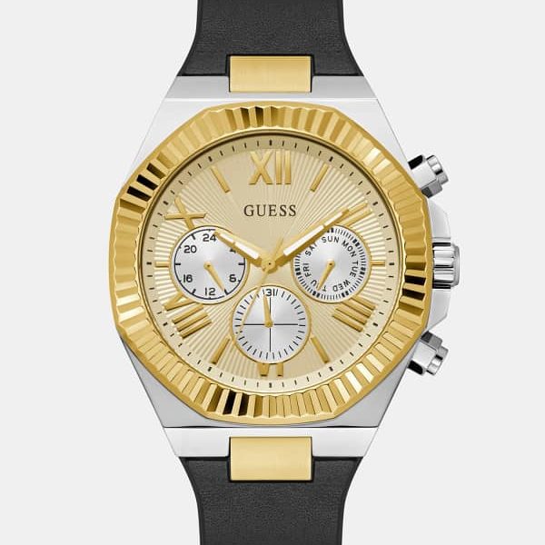 Montre Multifonction En Cuir Véritable - Guess