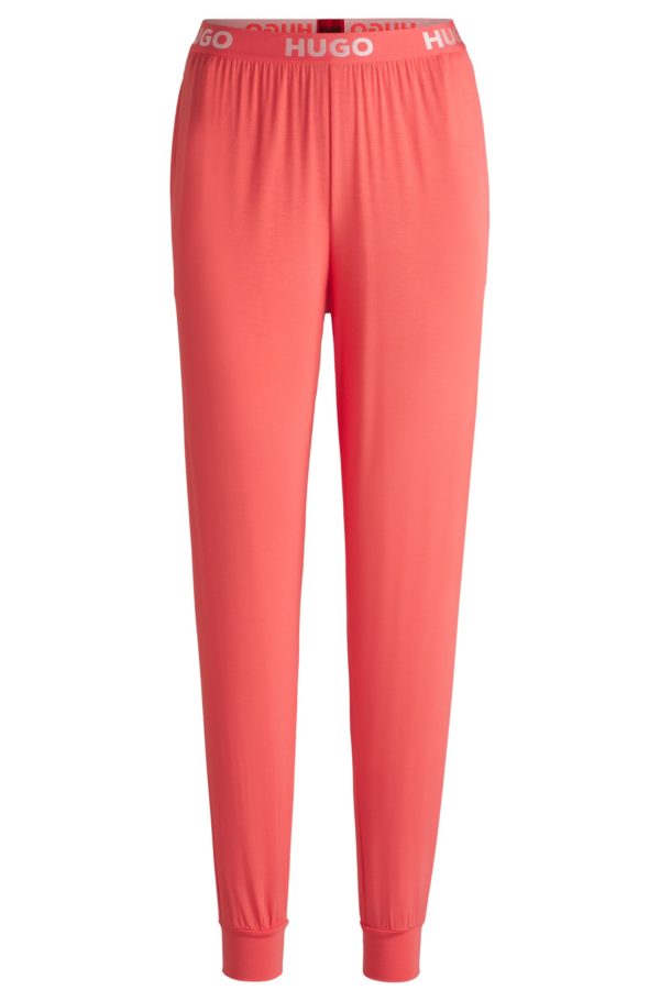 Hugo Boss Bas de pyjama en jersey stretch avec taille logotée