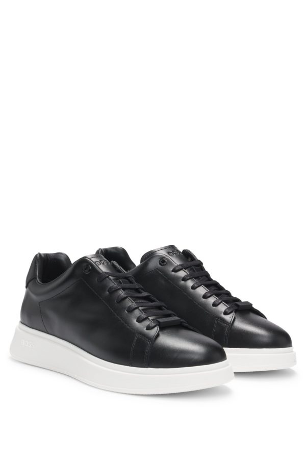 Hugo Boss Baskets en cuir avec semelle extérieure en gomme