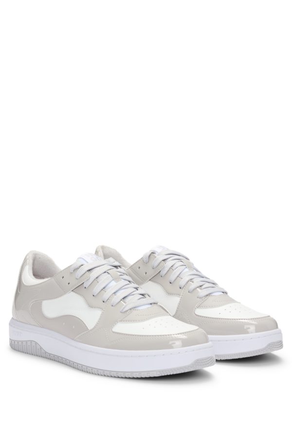 Hugo Boss Baskets en similicuir verni