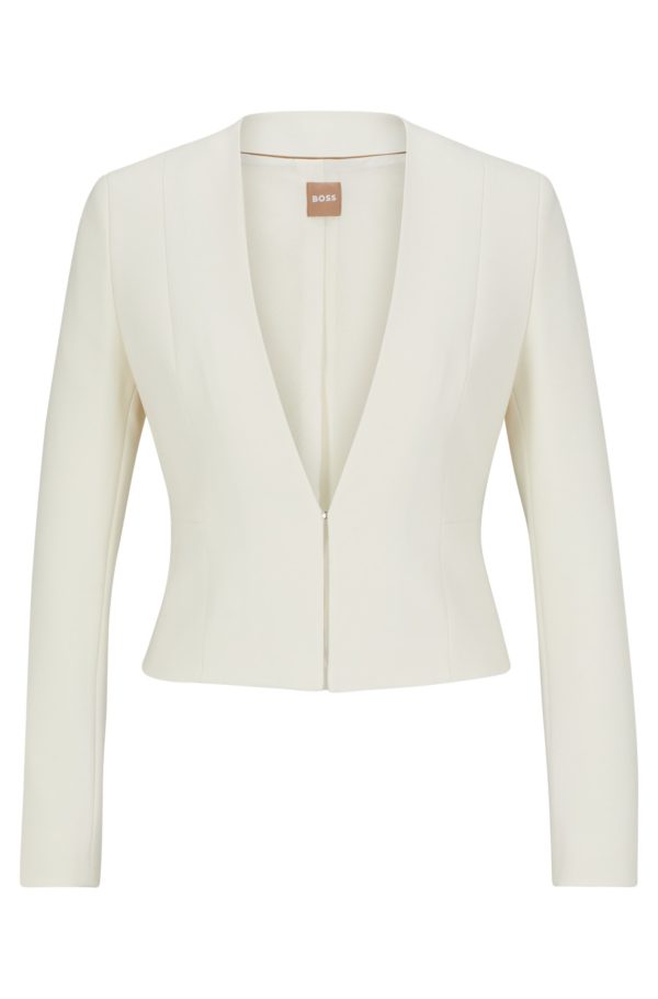 Hugo Boss Blazer court Slim Fit sans col