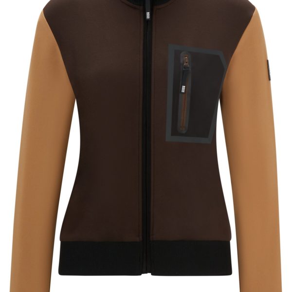 Hugo Boss Cardigan d’équitation avec patch logoté