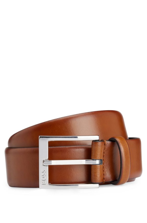 Hugo Boss Ceinture confectionnée en Italie avec boucle logotée