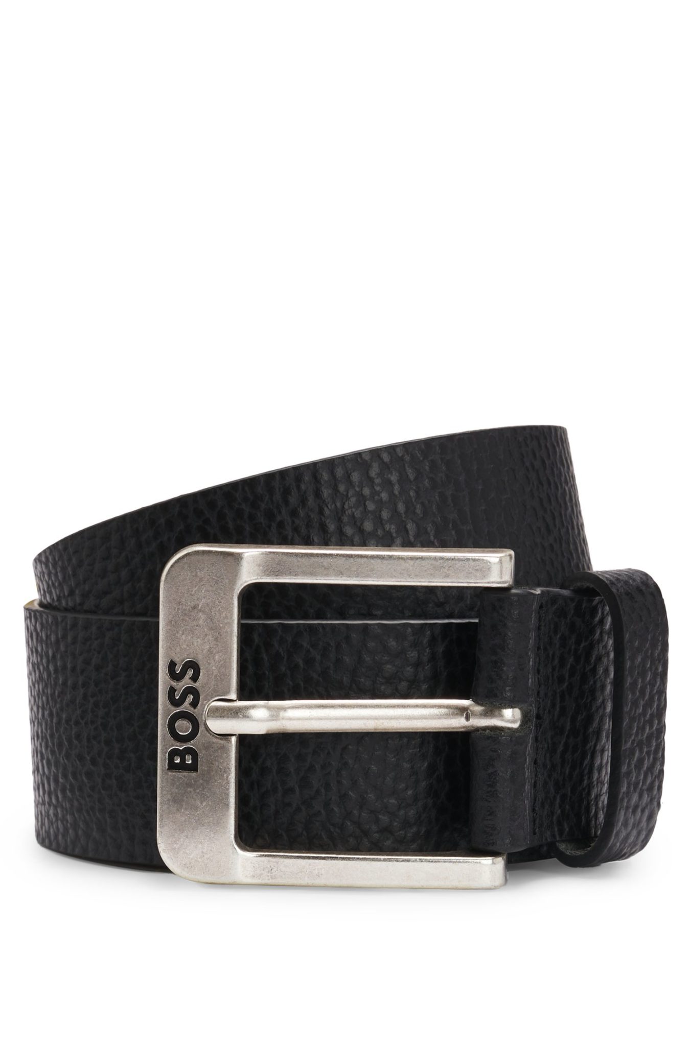 Hugo Boss Ceinture en cuir italien avec boucle logotée