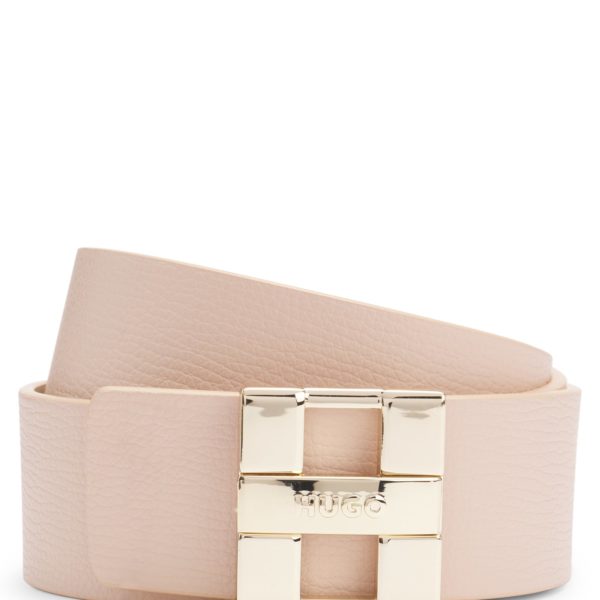 Ceinture réversible en cuir italien lisse et grainé – Hugo Boss